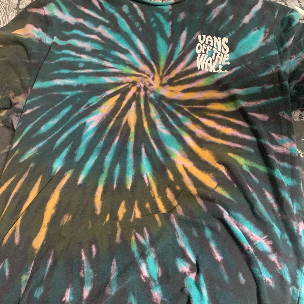 Vans men Spiral Tie-Dye Long Sleeve Tee